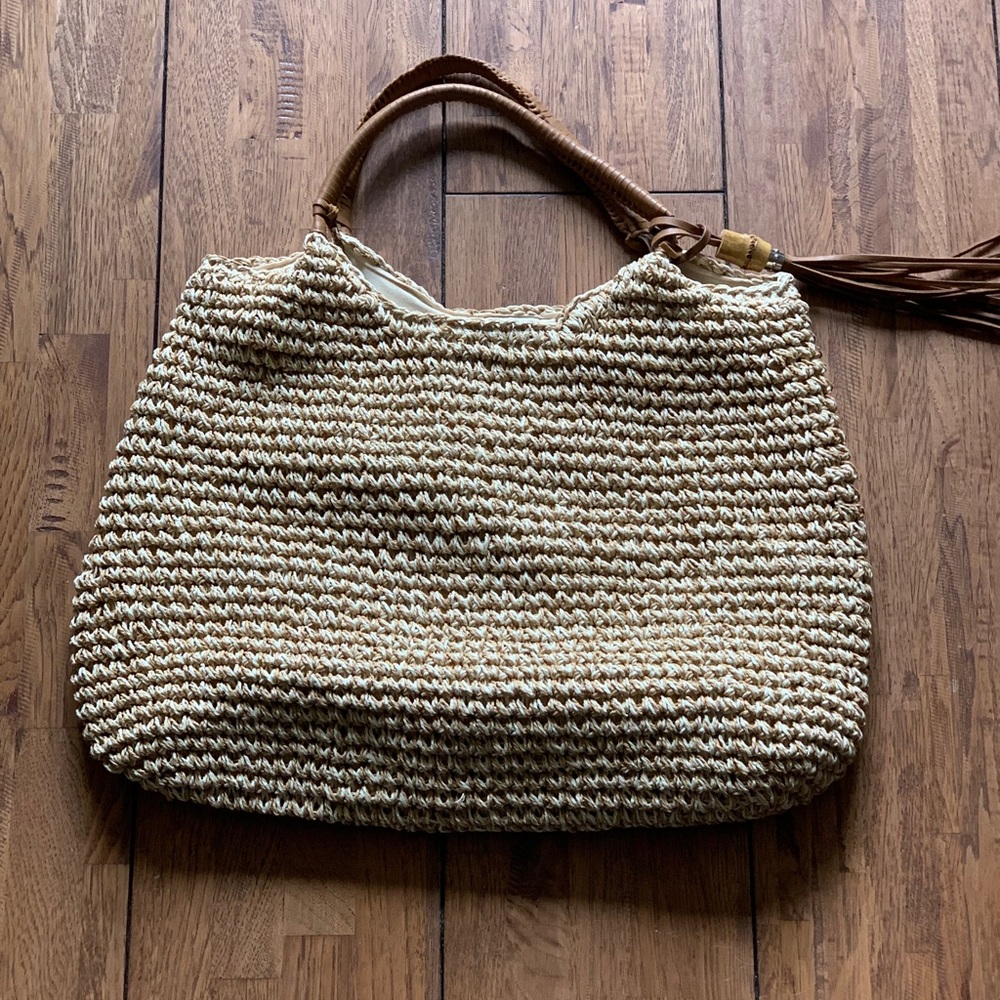 STRAW STUDIOS | Woven Straw Tote/Handbag
